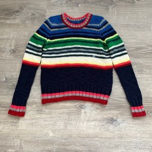 AMERICAN EAGLE Striped Wool Blend Knit Sweater NEW